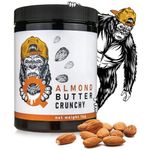 Q Gorilla Natural Almond Butter 1kg | Crunchy Almond Butter | Crunchy Nut | Unsalted Butter | Nut Butter | 100% Almonds | Vegan Butter | Plant-Based Protein | No Palm Oil