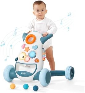 KÜB Interactive Baby Push Walker | Aquamarine | Locking Wheels | Safe & Stable Design | Activity Walker | Baby Walker Toy | Toddler Push Toy | Learning Walker Toy | Infant Toys
