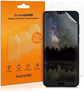 kwmobile Screen Protectors Compatible with Huawei P20 Pro Screen Protector - 3X Ultra-Clear Transparent Phone Films