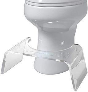 Squatty Potty Ghost Acrylic Toilet Stool, 7"