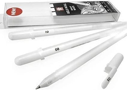 Sakura GellyRoll - Bolígrafos (0,5/0,8/1,0 mm, 3 unidades), color blanco brillante