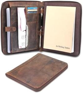 The Antiq zipper padfolio, leather padfolio, business portfolio, travel art kit, laptop folio, padfolio binder, padfolio leather, a4 padfolio, mens portfolio, notepad folder leather, padfolio brown