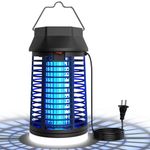 Bug Zapper with LED Light, Bug Zapper Outdoor Indoor, 4200V Mosquito Zapper Outdoor,Waterproof Mosquito Killer, Electric Fly Zapper Fly Traps for Backyard Patio Garden, Plug-in