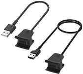 Kissmart Charger for Fitbit Alta HR, Replacement Charging Cable Clip Cord for Fitbit Alta HR (2-Pack,1.8ft & 3.3ft)