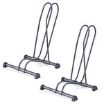 Single Bike Stand Floor by Delta Cycle (2-Pack) - Tool-Free Adjustable Bike Racks for Mountain, Fat Tire, Road Bikes, Freestanding Bicycle Rack for Garage Parking