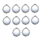 Waltz&F 30mm Clear Crystal Ball Prisms for Feng Shui, Home Decor, Chandelier Crystal 10pcs/pack