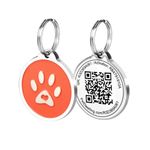 Pet Dwelling Premium QR Code Pet ID Tags - Dog Tags and Cat Tags - Online Pet Profile - Instant Scanned Tag Location Email Alert