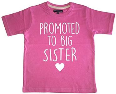Edward Sinclair Camiseta infantil con texto "Promoted to Big Sister", color rosa