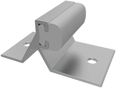 Brixwell Sliding Patio Door Bumper Stop in Gray Aluminum, 2" Length, 1" Width for Sliding Door Bumper and Patio Door Stop Applications in Residential or Commercial Sliding Door Systems