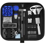 FACIACC 190PCS Watch Repair Tool Kit,【Combination Version】Professional Watch Tool Set for Watch Link and Back Removal, Watch Strap Adjustment, Battery Replacement, Watch Case Opener with Carrying Case