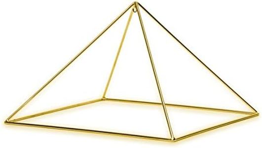 Finest Quality 51 Degree 9" 24k Gold-Plated Copper Meditation Pyramid for Healing