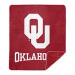 Officially Licensed NCAA Oklahoma Sooners Denali Silver Knit Throw Blanket, Red, 60" x 72"