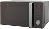 Russell Hobbs RHM2076S-AZ 20 Litre 800 W Silver Digital Solo Microwave with 5 Power Levels, Automatic Defrost, 8 Auto Cook Menus, Clock and Timer, Easy Clean
