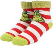 Bioworld Grinch Grinch Face Women's Quarter Crew Ankle Sock