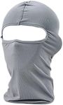 SUNLAND Balaclava Face Mask Ski Mask Neck Gaiter Summer Motorcycle Face Scarf Cycling Elastic Bandana UV Protector for Outdoor Sports Light Grey