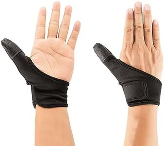 Adult Thumb Sucking Guard Gloves Thumb Cover Thumb Guard Thumb Glove to Help Stop Skin Picking Thumb Sucking Nail Biting and Hair Pulling （Leather Style）