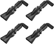uxcell Aquarium Nozzle Plastic Pump Nozzles Water Outlet Return Pipe Plumbing Fitting Black 8mm/0.31" OD 4Pcs