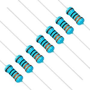 Chanzon 50pcs 1W 330 Ω ohm Metal Film Fixed Resistor 0.01 ±1% Tolerance 330R MF Through Hole Resistors Current Limiting Rohs Certificated