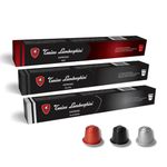 Nespresso T.Lamborghini Favorites Pack Coffee Capsules, 30 Aluminium Pods (Compatible with Nespresso Original Machines) | Dark & Medium Roast Espresso Pods