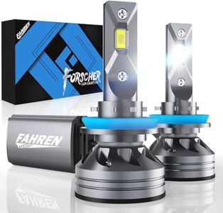 FAHREN H11/H8/H9 Light Bulb, 30000LM Super Bright, 6500K Cool White H11 Fog Light Bulb, IP68 Waterproof, Pack of 2