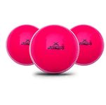 jaspo T-20 PVC Soft Cricket Balls (Pink, 110 gm) - Pack of Three Standard Size