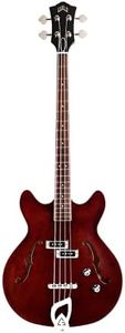 Guild Guitars Starfire I Bass Semi-Hollow Body Double-Cut Bass, Vintage Walnut, Newark St. Collection