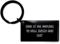 CUCOLUS New Jersey Proud Funny Engraved Keychain Gifts for Jersey Lovers from Santa This Christmas