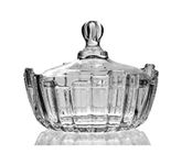 Pure Source India Glass Candy Jar/Candy Bowl 5 Inch - Multicolor, 500 Ml