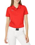 PUMA Women's Teamliga Sideline Polo, Puma Red-puma White, Medium