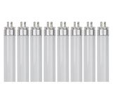 Pack of 8 F6T5/CW 6-Watt T5 9 Inch Linear Fluorescent Light Bulbs, 4100K Cool White