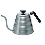 HARIO Gooseneck Coffee Kettle 'Buono', Stovetop, 1.2L, Stainless Steel, Silver