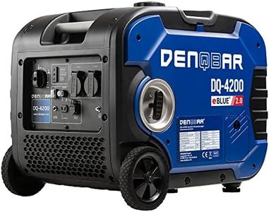 DENQBAR Inverter Stromgenerator DQ-4200 4200W, Benzin Stromerzeuger mit 230V, Rädern, USB Fast-Load, Superleise, 4-Takt Motor, tragbar - Für Camping, Garage, Baustelle, Wohnmobil und Notstromaggregat