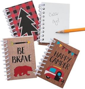 Fun Express 24 Pieces - Camp Adventure Theme Notepads - VBS Vacation Bible School Supplies/Decor- Educational And Learning Activities For Kids