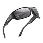 PUKCLAR Polarized Sports Sunglasses for Men Women Running Cycling Fishing Driving Golf Tr 90 Unbreakable Frame