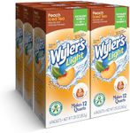 Wyler's Light Pitcher Packs, Water Drink Mix, Peach Iced Tea, 6 Boxes (36 Pitcher Packets)