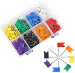 Colored Flag Map Push Pins, Coideal