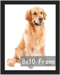 RUN HELIX 8x10 Picture Frame, 8x10 Photo Frame for Photo Poster Canvas Certificate Document Display Horizontally or Vertically Wall Gallery(8 x 10 Frame,Black)