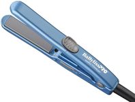 BaBylissPRO Corded Electric BABNT3050 Nano Titanium Hair Iron, Blue
