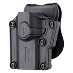 Universal OWB Holster, Tactical Polymer Paddle Holsters for 1911 Beretta Bersa CZ FN Girsan Hi-Point Ruger Sig-Sauer Smith&Wesson Springfield Steyr Taurus Walther & More, Adjustable Size & Direction -Left Handed