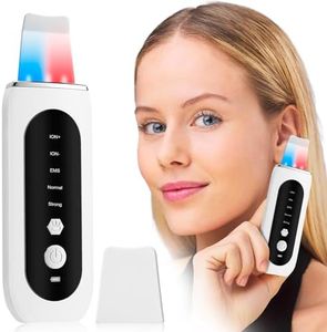 Pulizia Viso, Ultrasuoni Skin Scrubber con 5 Modalità Regolabili, Spatola Professionale per la Pulizia di Punti Neri, Grasso, Profonda la Viso Peeling e Cura, Rimozione Punti Neri e Cura del Viso