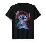 Disney Lilo & Stitch Gamer Glitch Headset and Controller T-Shirt