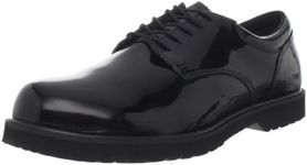 Bates Men's High Gloss Duty Oxford, Black, 10 M US