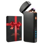 Coquimbo Gifts for Men Him Dad Electric Lighter, USB Rechargeable Arc Lighter Windproof Flameless Plasma Lighters with Battery Display, Birthday Gifts for Husband, Boyfriend, Women, Her