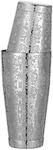 Stainless Steel Boston Shaker with Etched Pattern Weighted Shaking Tin Set (Spirit Silver)