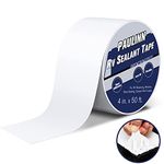 PAULINN RV Roof Sealant Tape, 4 Inch X 50 Foot Natural White Roofing Repair Tape, UV & Weatherproof Roof Seal Tape for RV Camper Trailer Boat Sealing Leak Repair