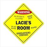 Lacie's Room Sign Crossing Zone Xin