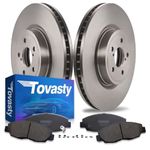 [Front] TOVASTY Brake Pads and Rotors Kit for TOYO(TA Corolla 1.8L 2009-2010 OE-Series [BKN0323]