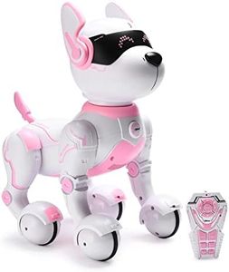 Remote Control Robot Dog Toy with Touch Function and Voice Control, Rc Dog Robots Toys for Kids 3,4,5,6,7,8,9,10 Year Old and up, Smart & Dancing Robot Toy, Imitates Animals Mini Pet Dog Robot