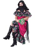 California Costumes The Bearded Lady Adult Costume, Small/Medium Pink/Black,Multi