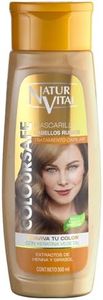 NaturVital - Mascarilla de Pelo ColourSafe, Sin Sulfatos ni Parabenos, para Cabellos Rubios, con Keratina Vegetal, Aporta Brillo y Protege el Color, para Mujeres, 300 ml